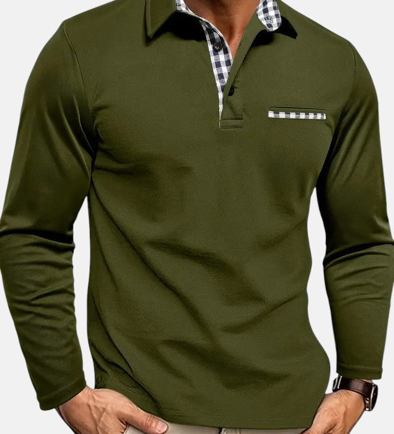 Miguel | Langarm-poloshirt