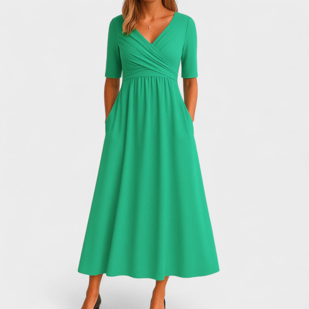 Solène - Elegante Midi-Kleid