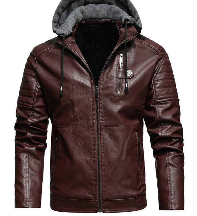 Kevin | Kapuzenjacke mit gefüttertem Fell