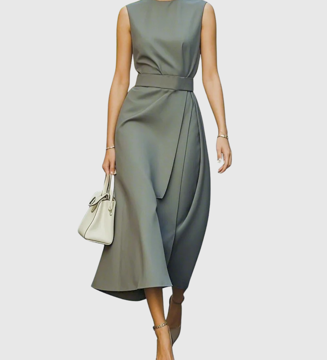 Karin - Elegantes Kleid mit Rundhalsausschnitt