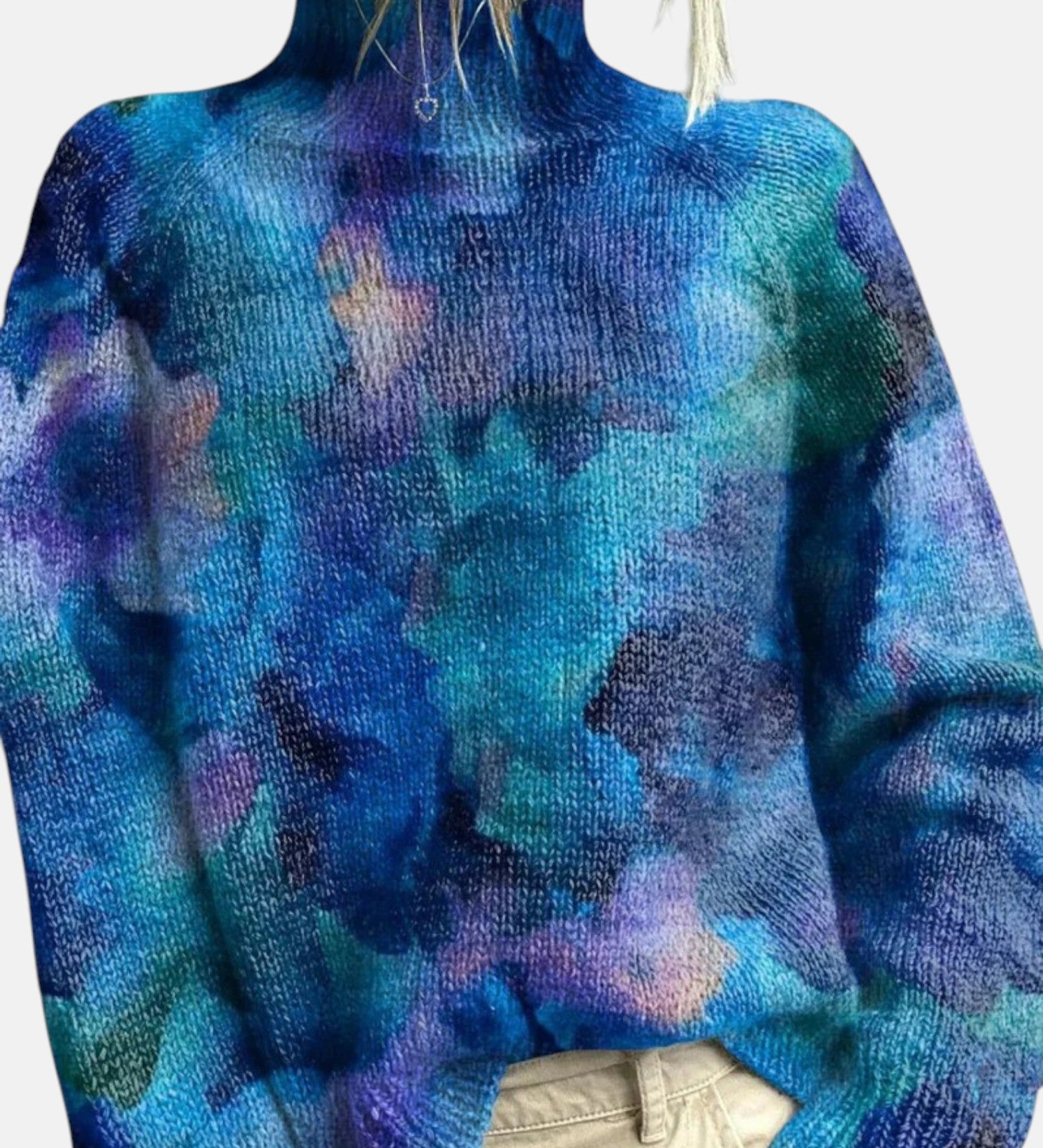 Sabine - Vintage-Pullover mit Blumenmuster