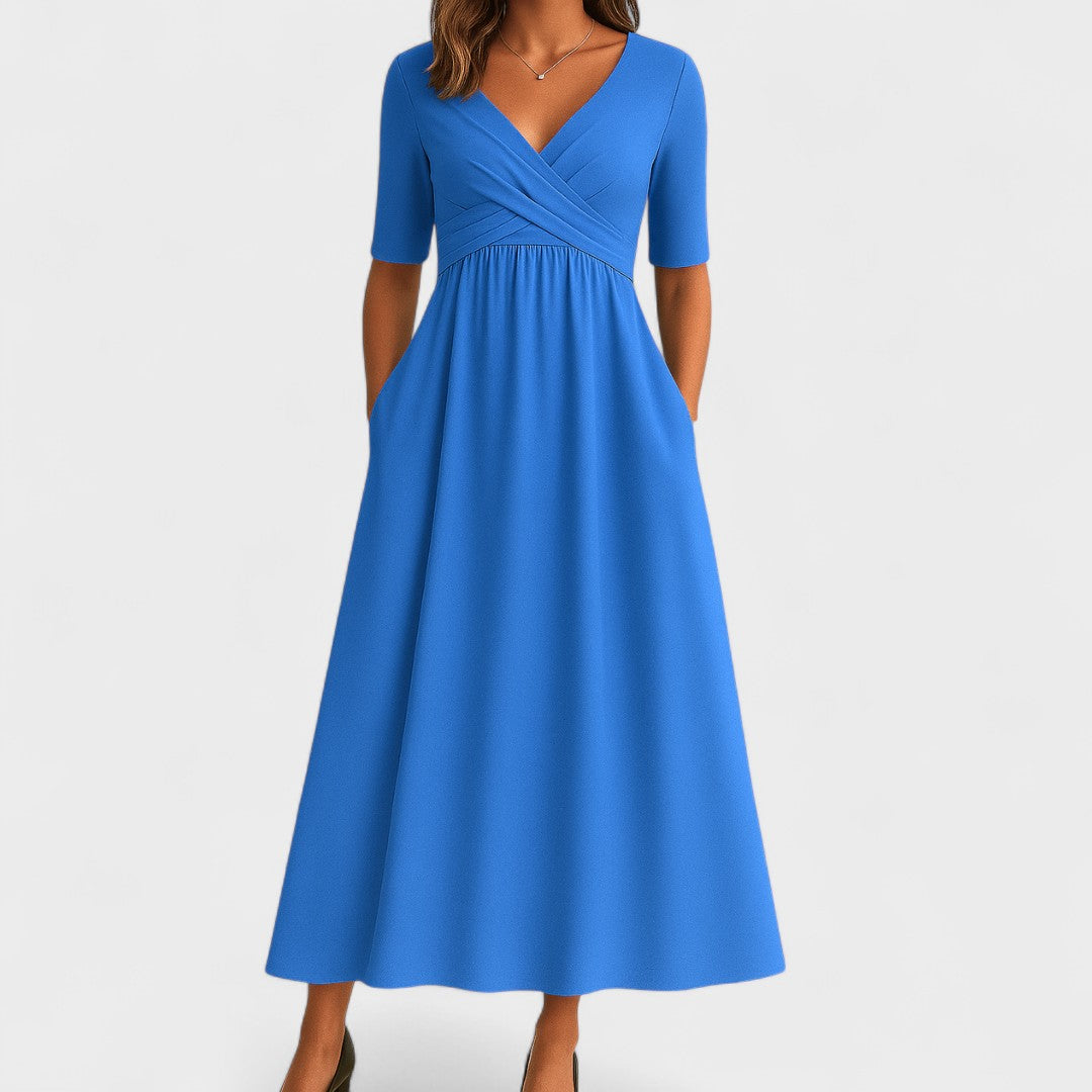 Solène - Elegante Midi-Kleid