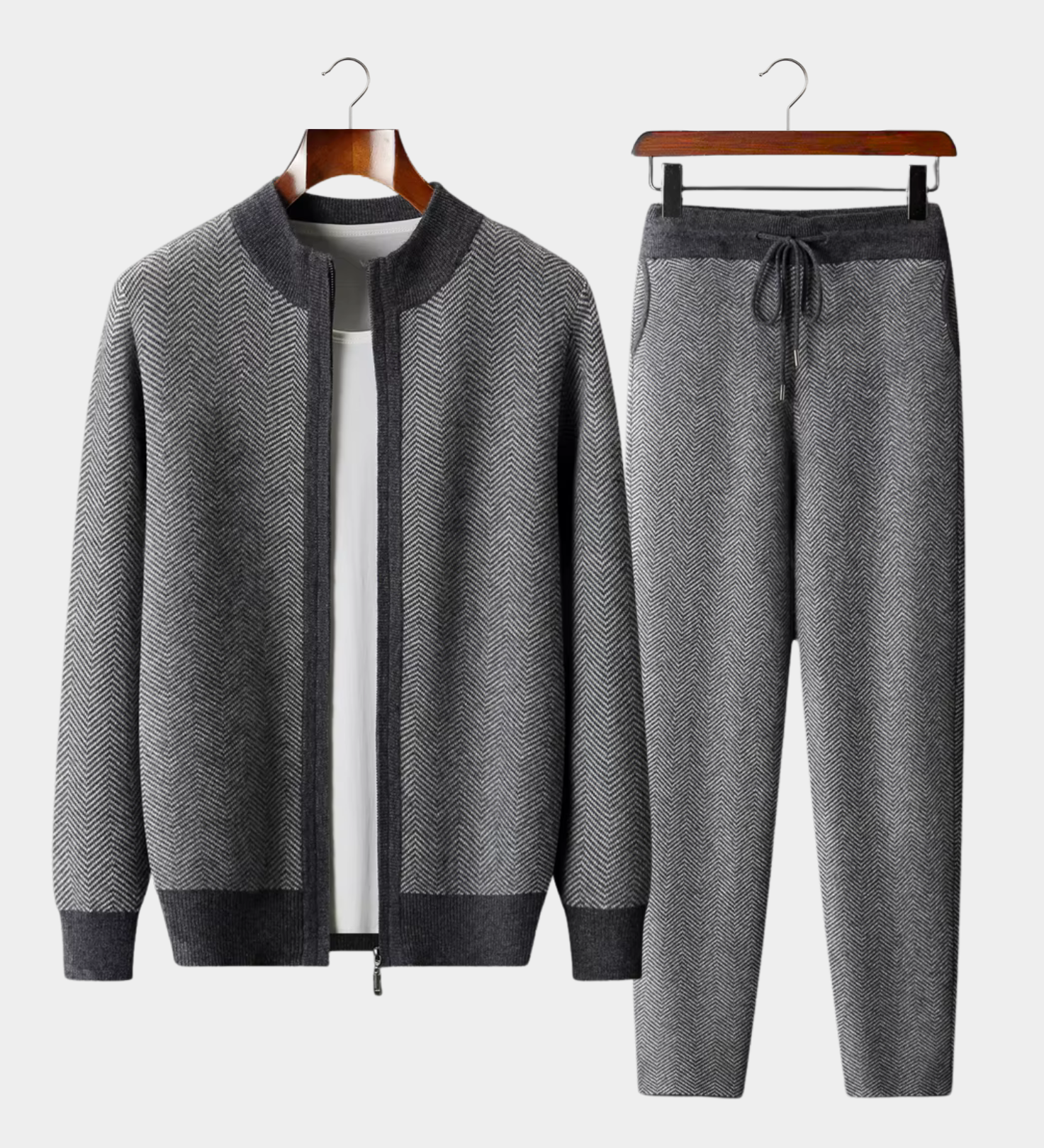 Tim | Set aus feinster Merinowolle mit Muster