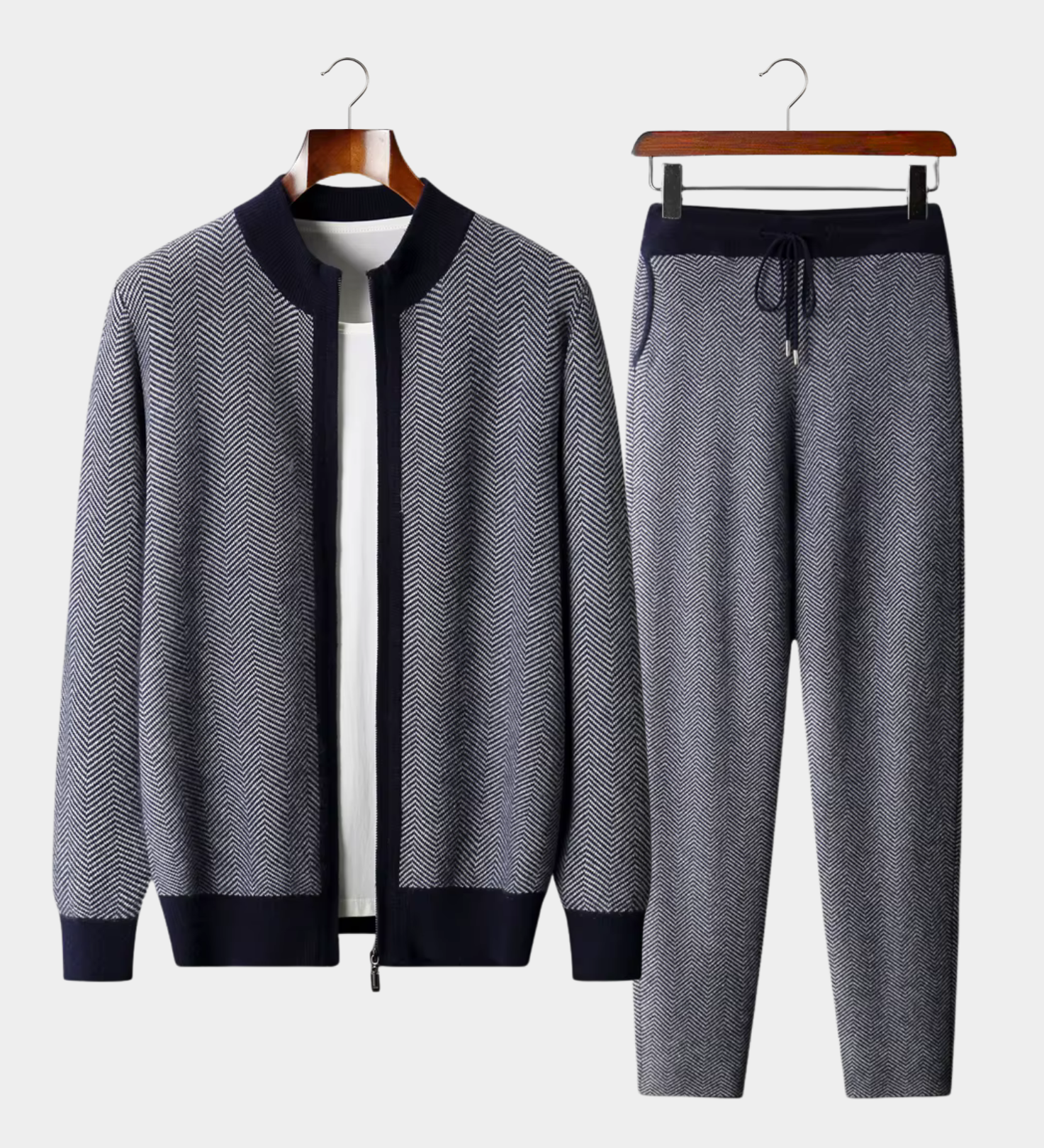 Tim | Set aus feinster Merinowolle mit Muster