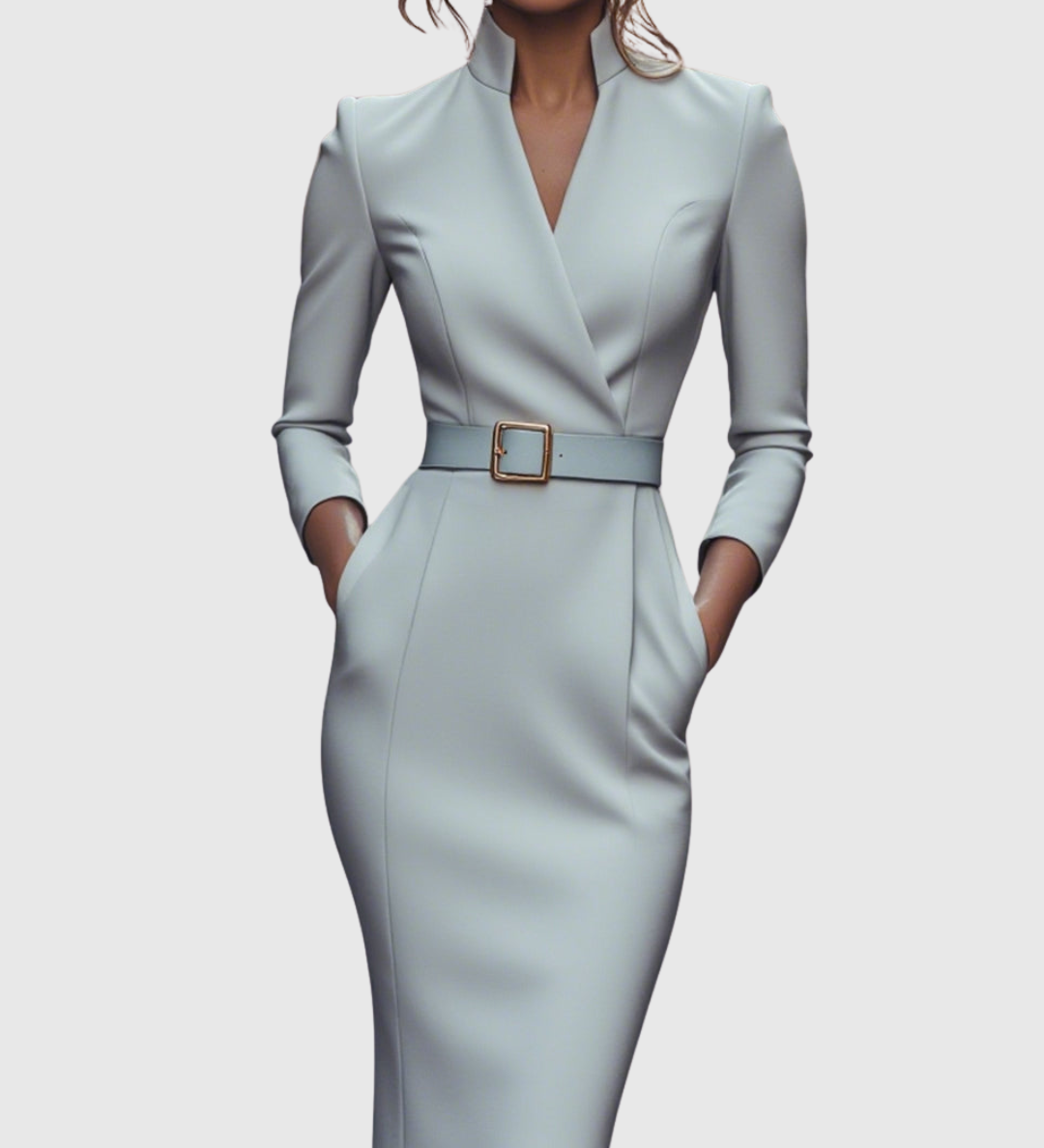 Delphine - Elegantes Midi-Kleid