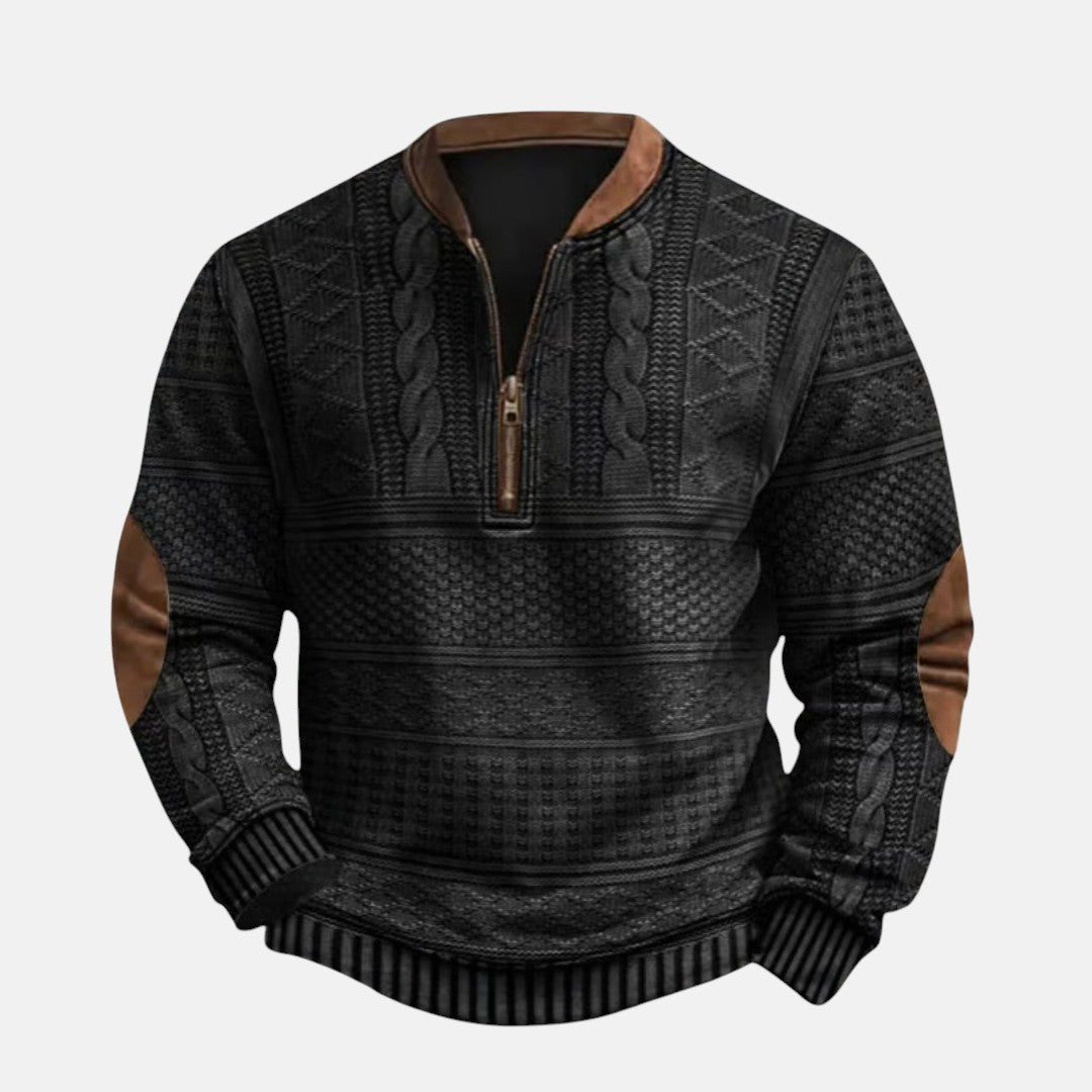 Max | Jersey mit halbem Reißverschluss