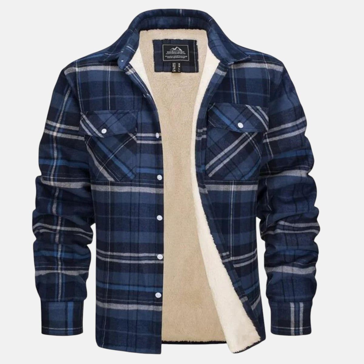 Florian | Bomberjacke mit Karomuster, warmes Futter