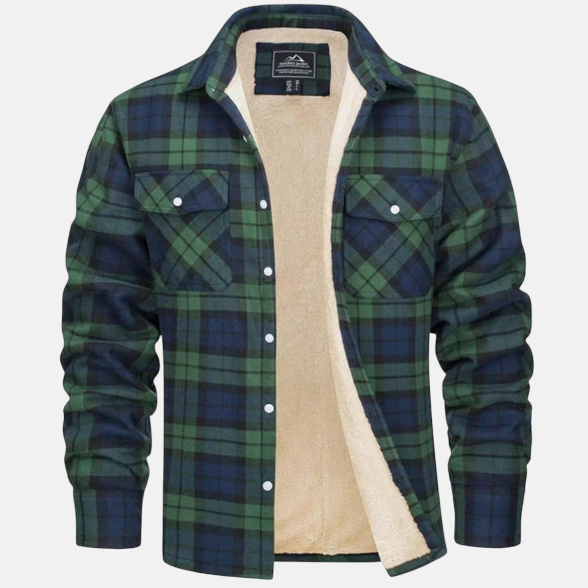 Florian | Bomberjacke mit Karomuster, warmes Futter