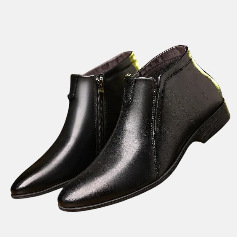 Jean | Lederstiefel mit reissverschluss