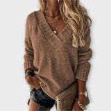 Margaux – Gemütlicher Pullover mit V-Ausschnitt