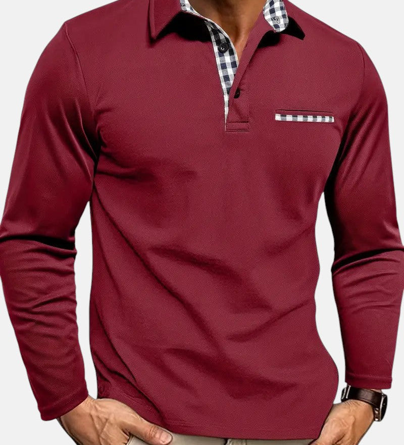 Miguel | Langarm-poloshirt