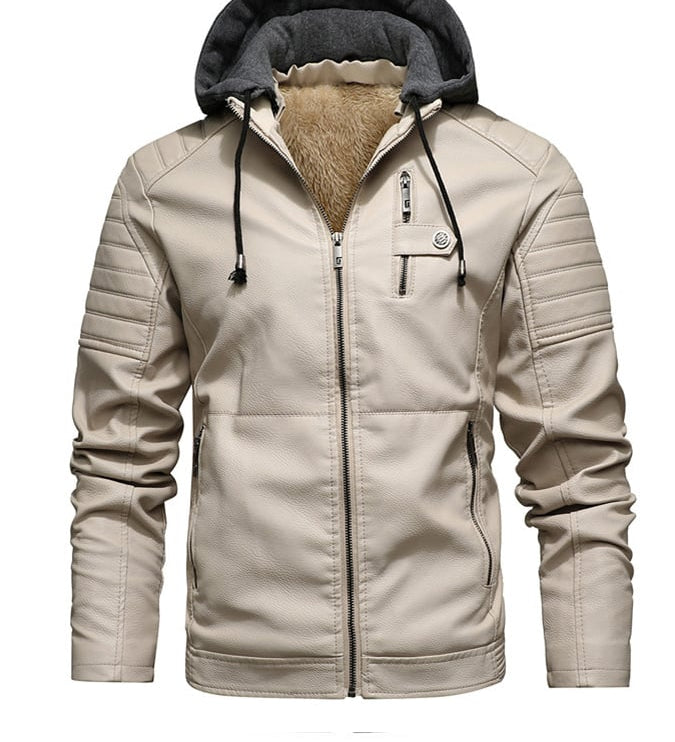 Kevin | Kapuzenjacke mit gefüttertem Fell